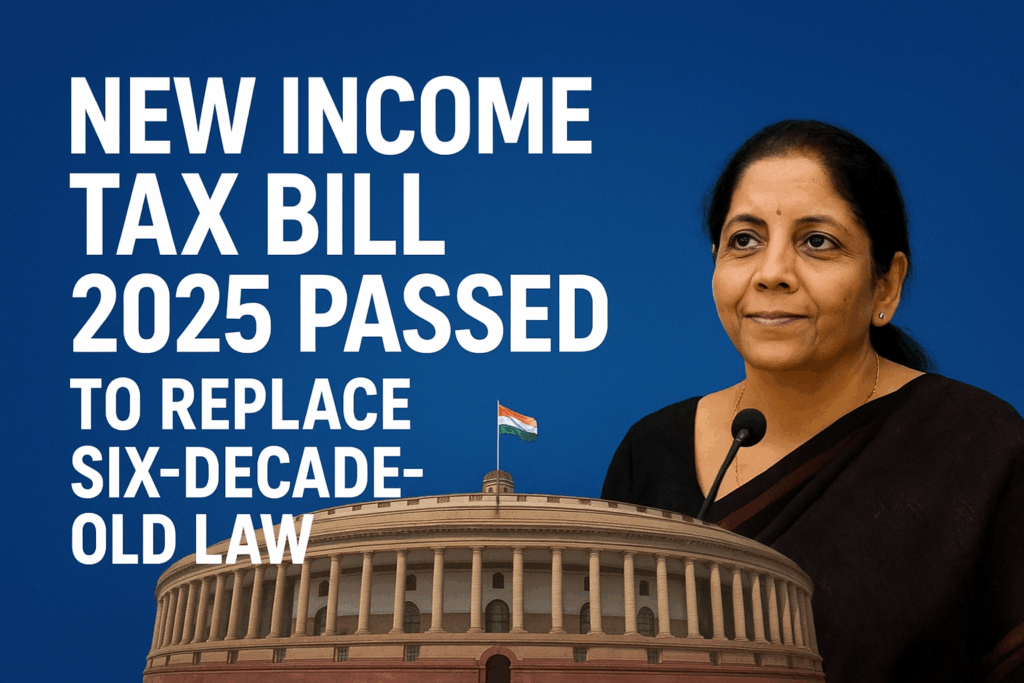 Parliament passes new IncomeTax Bill to replace six-decadeold law